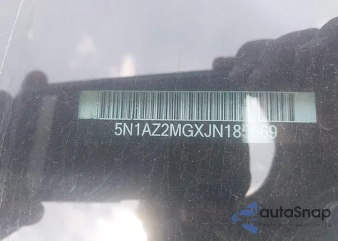 2018 Nissan Murano Sv from USA, damaged, VIN 5N1AZ2MGXJN185669